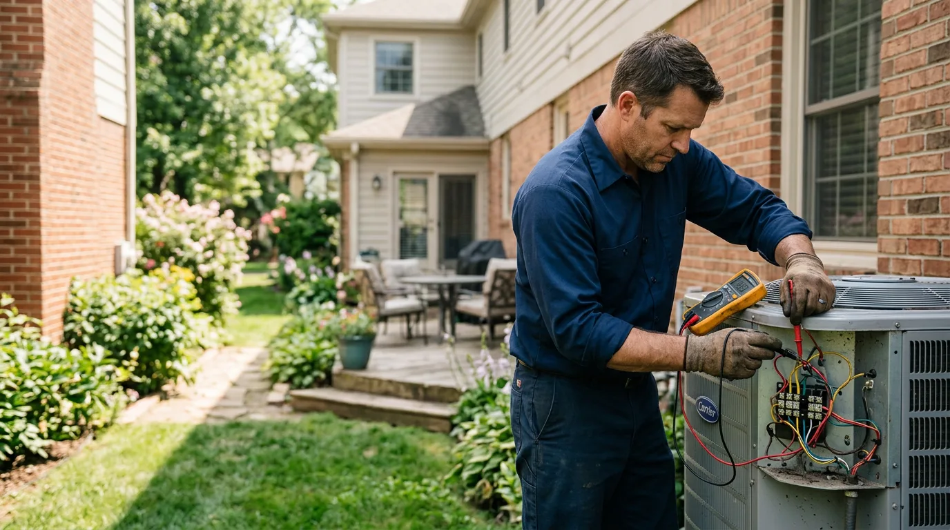 HVAC technician working near Malverne, NY